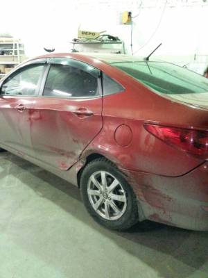 Ремонт кузова и покраска Hyundai Solaris