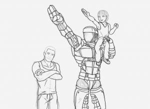 Раскраска живая сталь