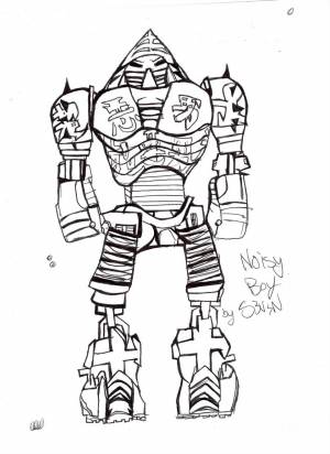 DataLife Engine > Версия для печати > Рисунки робот из живой стали