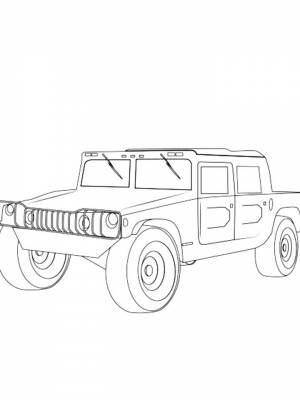 Раскраски Хаммер   в формате