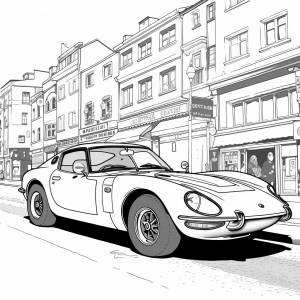 Раскраски машины крупные