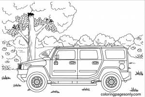 Раскраска Хаммер