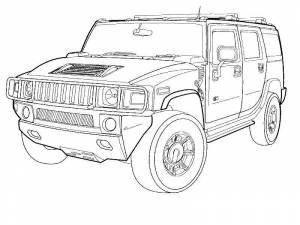 Раскраски Хаммер