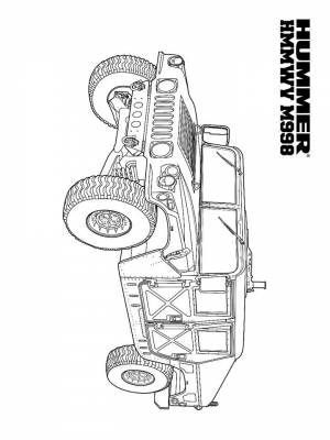 Раскраски Хаммер   в формате