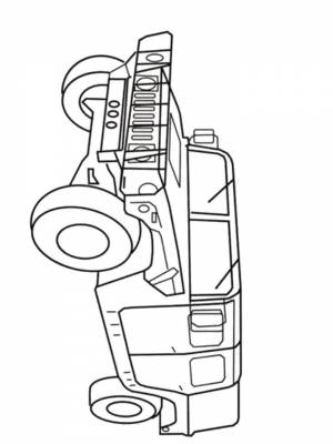 Раскраски Хаммер   в формате