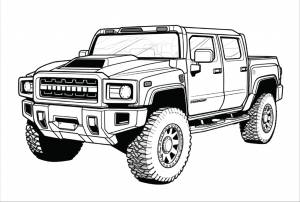 Раскраска GMC Sierra 2020