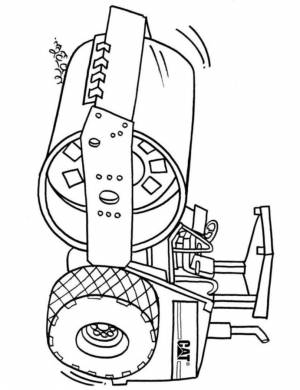 Раскраска каток CAT