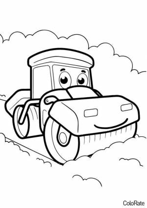 Раскраска Каток с глазами