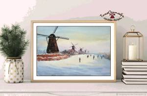 Рисунок акварельный КИНДЕРДЕЙК