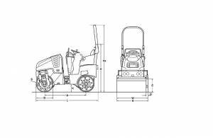 Легкий сочленённый тандемный каток Bomag BW 90 SC-5