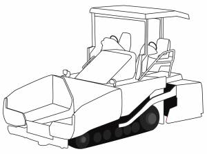 Раскраска машина каток