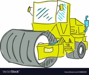 Каток машина рисунок