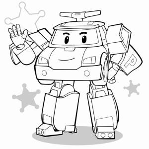 Раскраски поли робокар