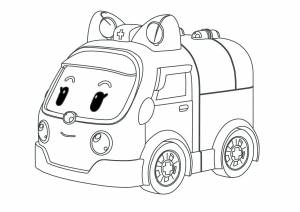 Раскраска Поли Робокар