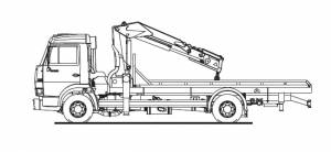 Раскраска Подъемный кран