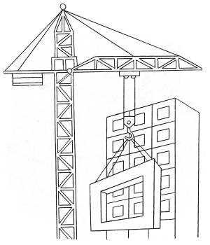 Раскраска Строительный кран