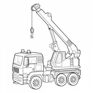 Раскраска Автокран