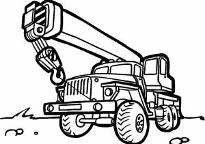 Раскраски Раскраска Кран