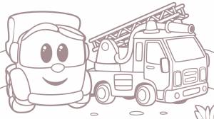 Раскраска автокран