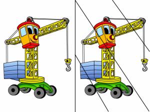Кран рисунок для детей подъемный