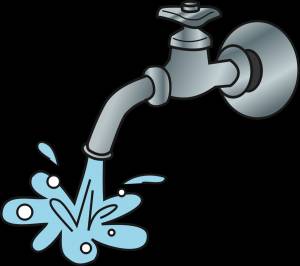 Кран с водой рисунок для детей