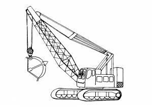 Раскраска Подъёмный Кран