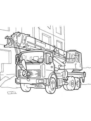 Раскраски Автокран