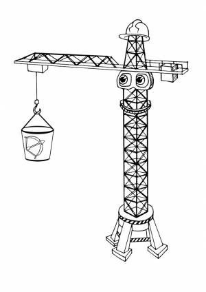 Раскраски подъёмные краны  и  онлайн