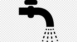 Водопроводная вода Компьютерные иконки, водопроводный кран, текст, капля, монохромный png