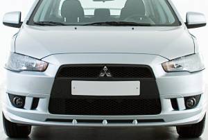 Накладка на передний бампер Mitsubishi Lancer X стандарт