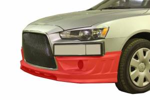 Накладка переднего бампера Mitsubishi Lancer 10 Shark рестайлинг