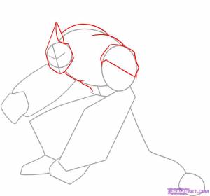 Как нарисовать Алмаз из Ben 10 карандашом поэтапно