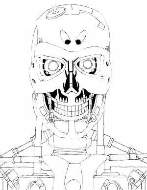 Раскраска терминатор