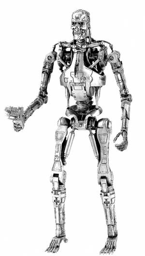 Раскраска Терминатор  и