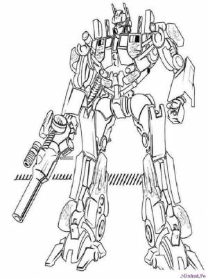 Раскраска Трансформер 3