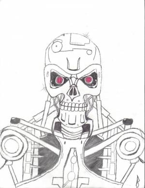 Раскраски Терминатор