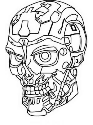 Раскраска Терминатор