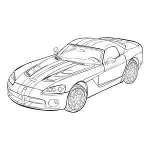 Раскраска Dodge