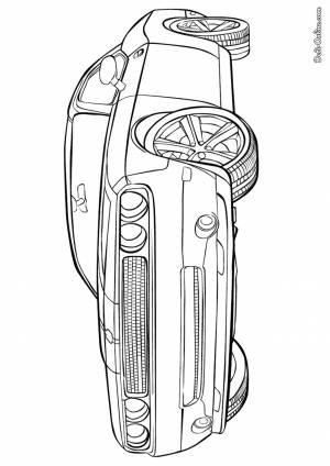 Раскраска Машина Додж