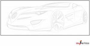 Рисуем машину в Adobe Photoshop, как нарисовать гоночную машину