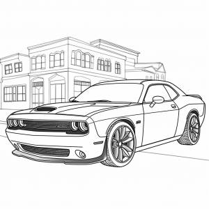 раскраски автомобиль Додж