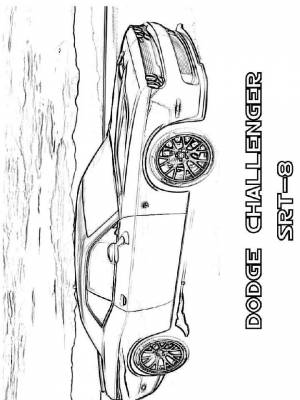 Раскраска машины Додж картинка  для мальчиков