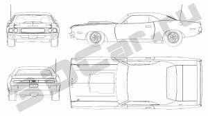 Чертеж Dodge Challenger