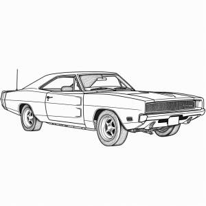 раскраски автомобиль Додж