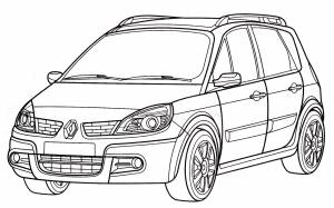 Раскраска Renault Scenic
