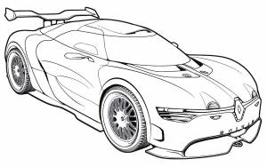 Раскраска Renault Alpine ZAR