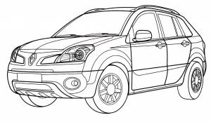 Раскраска Renault Koleos