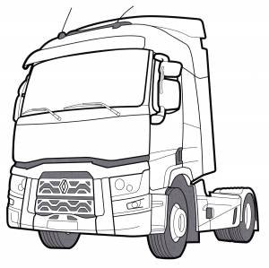 Раскраска Renault T 440