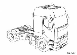Раскраска Renault Premium 420 Long Vehicle