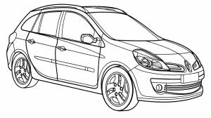 Раскраска Renault Clio Estate